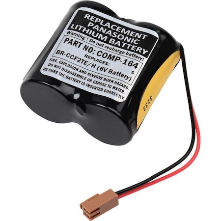 Dantona Dantona COMP-164 6V & 5000 mAh Replacement PLC Battery for GE Fanuc A98L-0001-0902 COMP-164